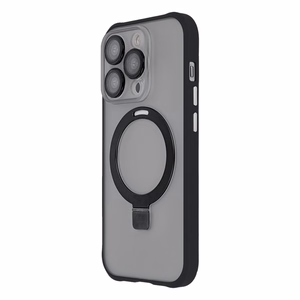 Gredzena drošs magnētiskais viedtālruņa apvalks iPhone 13 6,1" melns