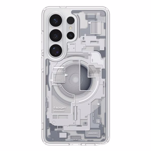 Spigen Ultra Hybrid Mag Zero One vāciņš ierīcei Samsung Galaxy S26 Ultra, ar MagSafe, caurspīdīgs un balts