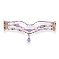 Aproces cilpa Apple Watch 42/44/45 dizains 4 zelta-violeta