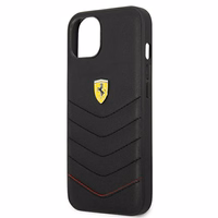 Ferrari FEHCP13SRQUK iPhone 13 mini 5.4 melns kietais apvalks Off Track Carbon Stripe