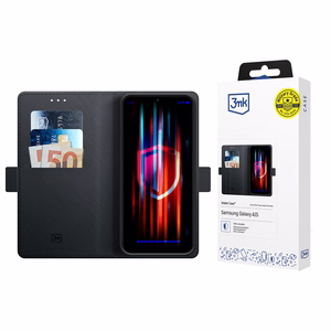 Чехол-кошелёк 3mk с откидной крышкой для Samsung Galaxy A15 5G - чёрный
