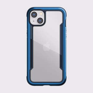 Raptic X-Doria Shield viedtālruņa apvalks iPhone 14 Plus ar bruņotu zilu pārklājumu