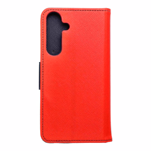 FANCY grāmatas apvalks SAMSUNG S25 Plus sarkans / tumši zils