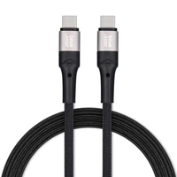 BLUE STAR pīts kabelis 3A 60W Type C uz Type C PD QC4.0 TFK-DC-004 2 m melns