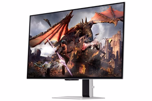 Samsung G80SD monitors 81,3 cm (32") 3840 x 2160 pikseļi 4K Ultra HD OLED sudrabs