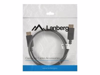 Lanberg DisplayPort kabelis 1m melns