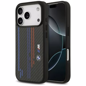 BMW M Kevlar Lines & Logo MagSafe Чехол для iPhone 17 Pro - чёрный