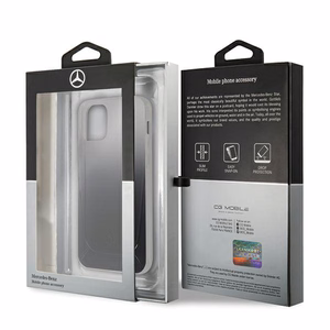 Mercedes Transparent Line чехол для iPhone 12 mini - чёрный