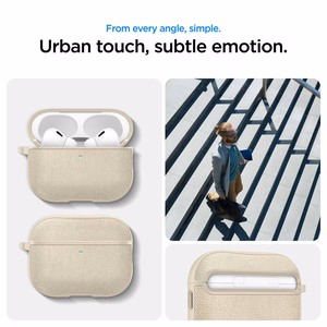 Spigen Urban Fit viedtālruņa apvalks AirPods 3 - bēšs