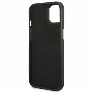 Guess GUHCP14MHG4SHK iPhone 14 Plus 6.7 "melns/melns cietais apvalks 4G Vintage Gold Logo