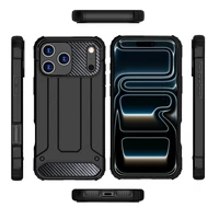 Bruņu oglekļa viedtālruņa apvalks Iphone 17 Pro Max melns