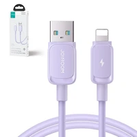Joyroom Multi-Color Series A14 Lightning / USB-A 2.4A 1.2 m kabelis - violets