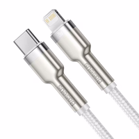USB-C kabelis Lightning ierīcēm Baseus Cafule, PD, 20W, 1m (balts)