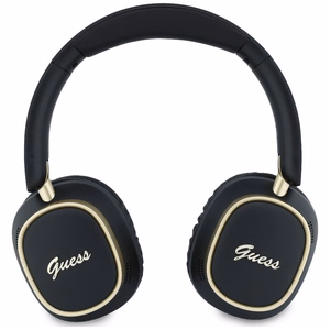 Bezvadu austiņas Guess ENC Rectangle Metal Script, melnas