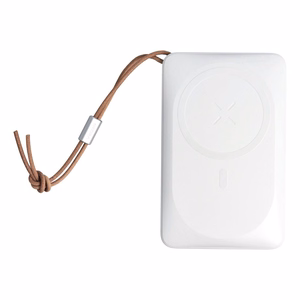 VEGER portatīvais lādētājs 10000 mAh ar bezvadu uzlādi, savietojams ar MagSafe PD QC3.0 2A 20W MagOn (VP1151 / W1151) balta