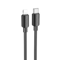 Kabelis USB C uz Lightning Hoco PD 2,4A 20W 1 m X96 melns