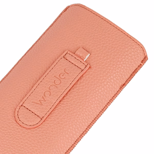 WONDER Deko Pouch Case (Size L) for Iphone 13 Mini/12 Mini/SE 2020/2022/7/8 peach
