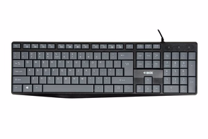 iBOX Eris USB tastatūra, pelēka/melna