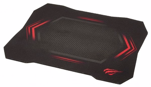 Havit MP843 spēļu peles paliktnis melns, sarkans