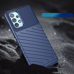 Thunder viedtālruņa apvalks elastīgs bruņu apvalks Samsung Galaxy A73 zila