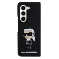Karl Lagerfeld KLHCZFD5SNIKBCK Z Fold5 cietais apvalks melns/melns Silikona Ikonik