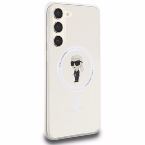 Karl Lagerfeld IML Ikonik magnētiskais viedtālruņa apvalks Samsung Galaxy S23+ - caurspīdīgs