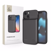 Tech-Protect PowerCase iPhone 12 mini / 13 mini ar 4700mAh portatīvo lādētāju - melna