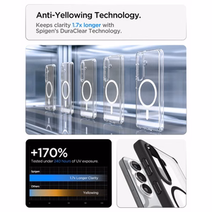 Spigen Ultra Hybrid Mag MagSafe maciņš priekš Samsung Galaxy S26 Plus caurspīdīgs melns