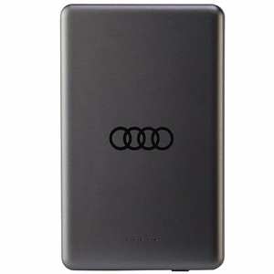 Внешний аккумулятор Audi Big Logo MagSafe беспроводной 15W 5000mAh - серый