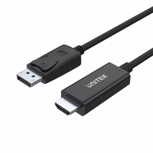 UNITEK Y-5118CA video kabeļa adapteris 1,8 m HDMI Type A (Standard) DisplayPort Melns