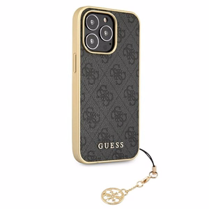 Guess GUHCP13XGF4GGR iPhone 13 Pro Max 6.7" pelēks cietais apvalks 4G Šarmu Kolekcija