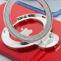 Tālruņa statīvs CIRCLE GLITTER – lipīgs – sudraba