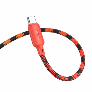 Kabelis USB A uz USB C Hoco 3A 1 m X116 gradienta sarkana