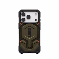 UAG Urban Armor Gear viedtālruņa apvalks MONARCH PRO saderīgs ar MagSafe iPhone 17 Pro kevlar element zaļš