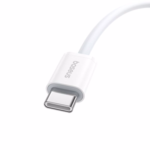 Baseus Superior Series 2 Ātra uzlāde Datu kabelis Type-C uz Type-C 30W 1m Balts