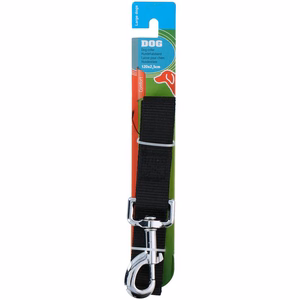 XL izmēra suņa pavada, 120 cm, melna