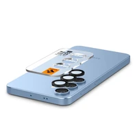 Spigen Optik Pro GLAS.TR EZ FIT 2 komplekti kameru vākiem Samsung Galaxy S25 - melns