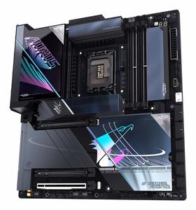 GIGABYTE Z890 AORUS MASTER AI TOP mātesplate — atbalsta Intel Core Ultra (Series 2) procesorus, 20+1+2 fāžu VRM, DDR5 līdz 9500 MHz (OC), PCIe 5.0 M.2, Wi-Fi 7, Thunderbolt 4