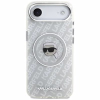 Karl Lagerfeld IML Karl Head Logo Magnētiskais iPhone Air apvalks - pelēks