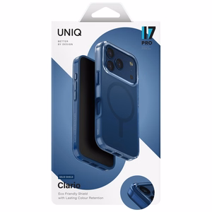 Uniq Clario Magclick Charging Чехол для iPhone 17 Pro - синий