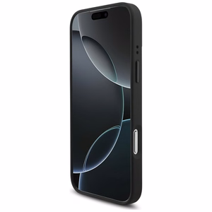 BMW M Tricolor Metal Logo MagSafe viedtālruņa apvalks iPhone 17 Pro Max - melns