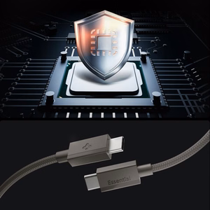 Spigen Essential EB6015CC USB-C kabelis, 60 W, 150 cm – tumši pelēks