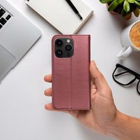 SMART MAGNETO grāmatas apvalks IPHONE 16 Plus bordo