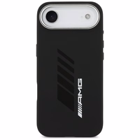 AMG silikona lielo rombu magnētiskais viedtālruņa apvalks iPhone Air - melns