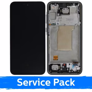 LCD дисплей для Samsung A356 A35 5G с рамкой / тёмно-синий (сервисный пак)
