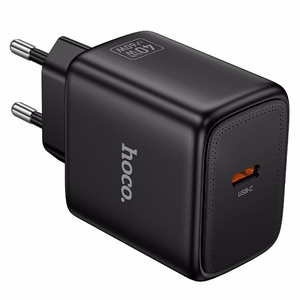 Telefona GaN lādētājs Hoco USB C PD AVS 40W max 60W N83 melns