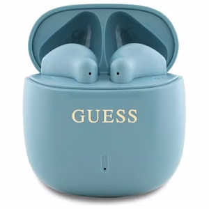 Guess Bluetooth austiņas GUTWSJ14ESGQ TWS + dokstacija tirkīza/tirkīza drukāts klasiskais logotips