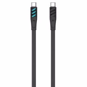 Havit CB6254 - USB Type C uz USB Type C uzlādes kabelis, 1 m (melns)