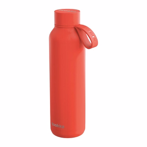 Quokka Solid With Strap nerūsējošā tērauda termopudele ar siksniņu, 630 ml, Oranža