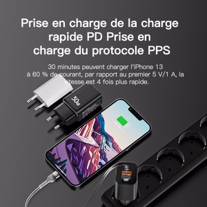 Lādētājs Essager Journey melns 30W (PD / QC3.0)